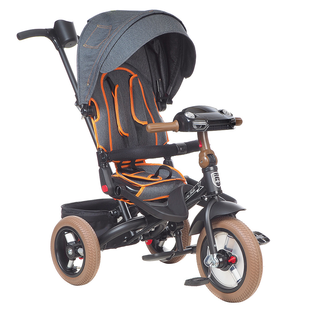 Велосипед 3-х колёсный черный Mini Trike Джинс T400-17