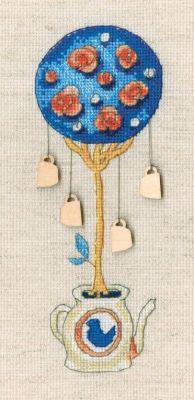 Набор для вышивания крестом "Топиарий-дерево счастья"