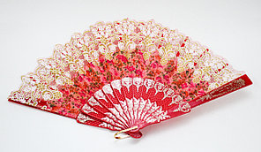 Веер, красный
