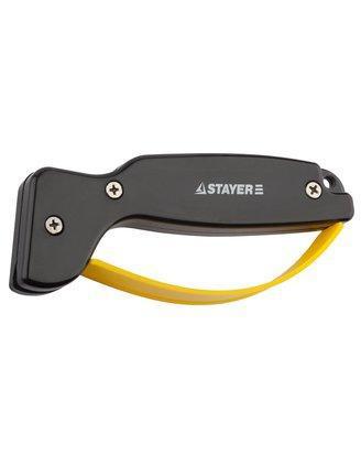 Точилка STAYER "MASTER" универсальная, для ножей, с защитой руки, рабочая часть из карбида - фото 1 - id-p44069863