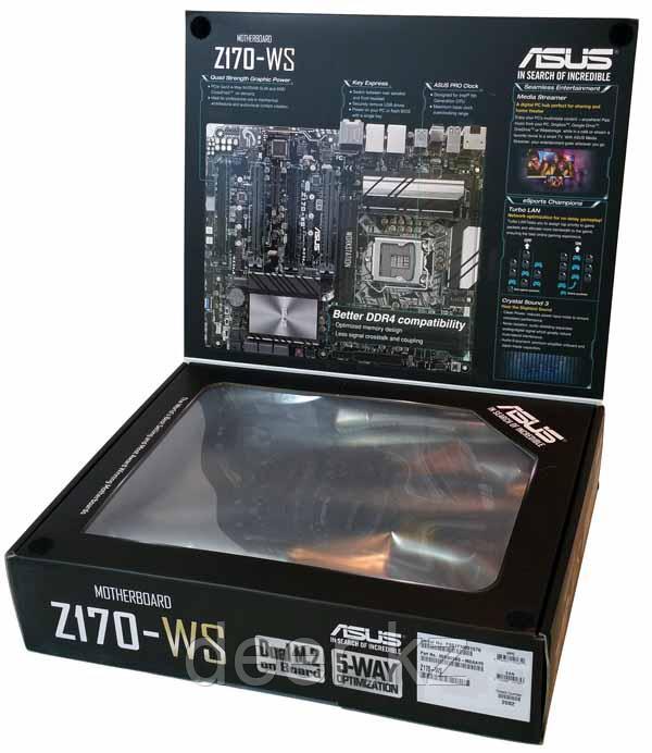 Сист. плата Asus Z170-WS, Z170, S1151, 4xDIMM DDR4