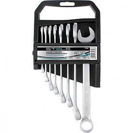 Набор рожково-накидных ключей, матовые 8-19мм, 8шт. STELS