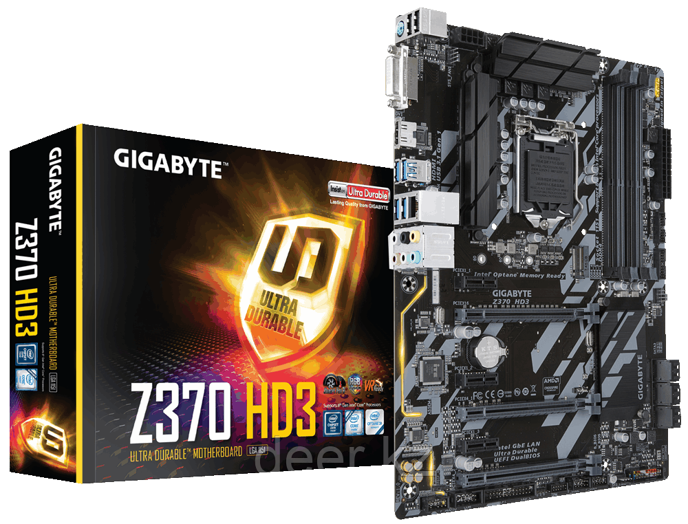 Сист. плата Gigabyte Z370 HD3, Z370, S1151, 4xDDR4 DIMM