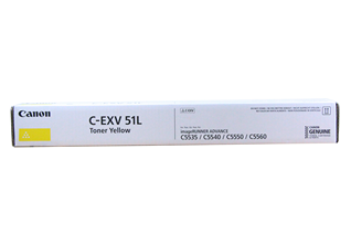 CANON 0487C002 Тонер-картридж C-EXV51L YELLOW 26,000 pages for iR ADV C55xx