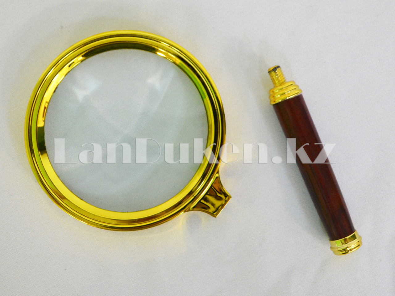 Лупа с ручкой 3,5 кратная разборная золотая 80 мм - фото 2 - id-p52162965