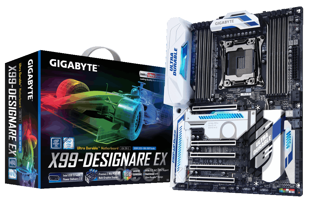 Материнская плата Intel 2011-v3 GA-X99-Designare EX