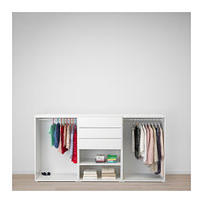 Шкаф ОПХУС белый Фоннес Саннидаль 240x57x123 см ИКЕА, IKEA, фото 3