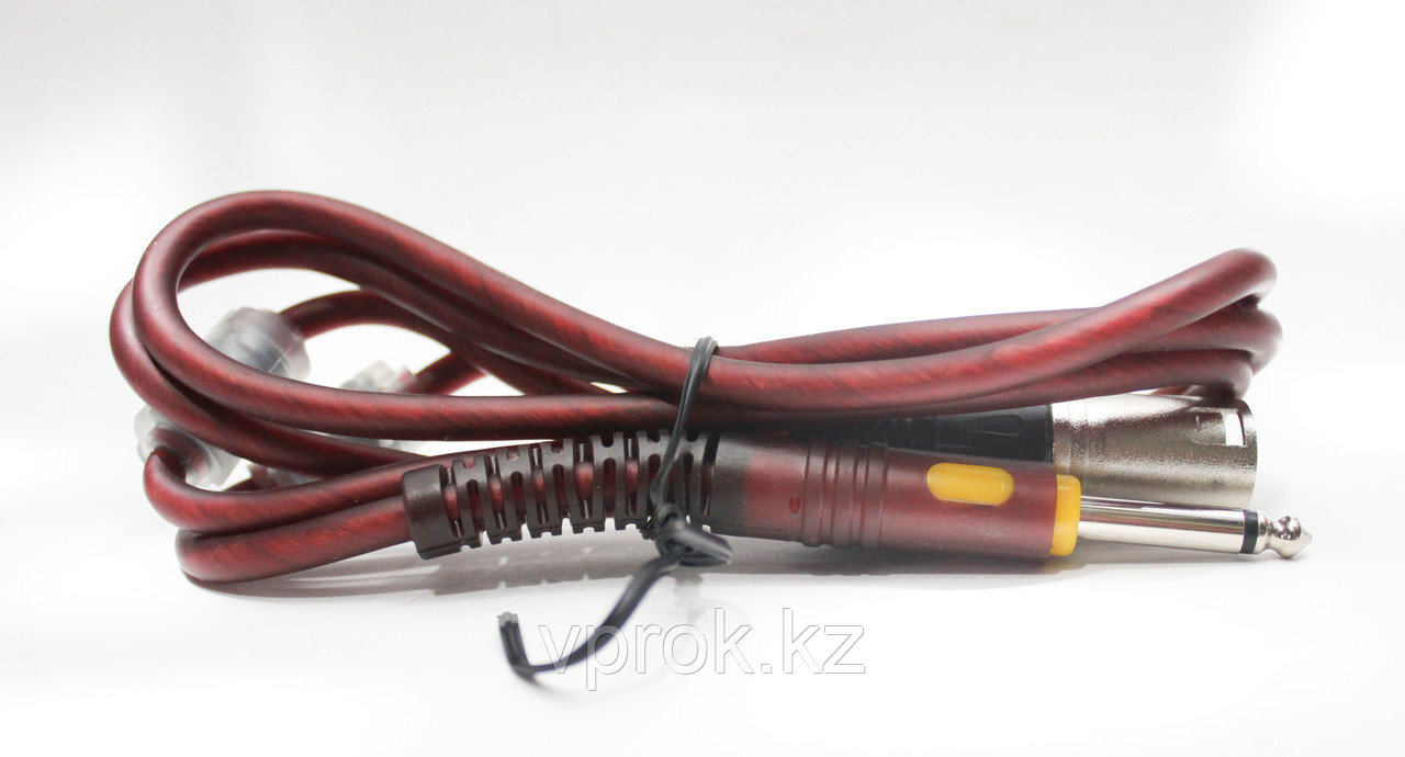 Микрофонный кабель XLR (3P) "папа" - Jack (моно 6,3 мм), 1,5 м - фото 1 - id-p52168118