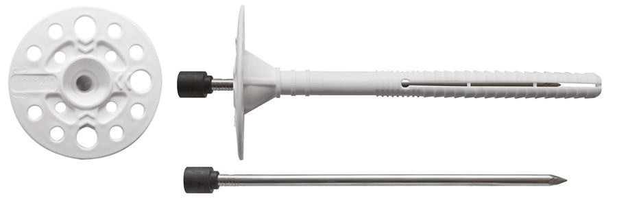 Дюбель для теплоизоляции со стальным оцинк.стержнем с термоголовкой IZL-T 10х300, фото 1