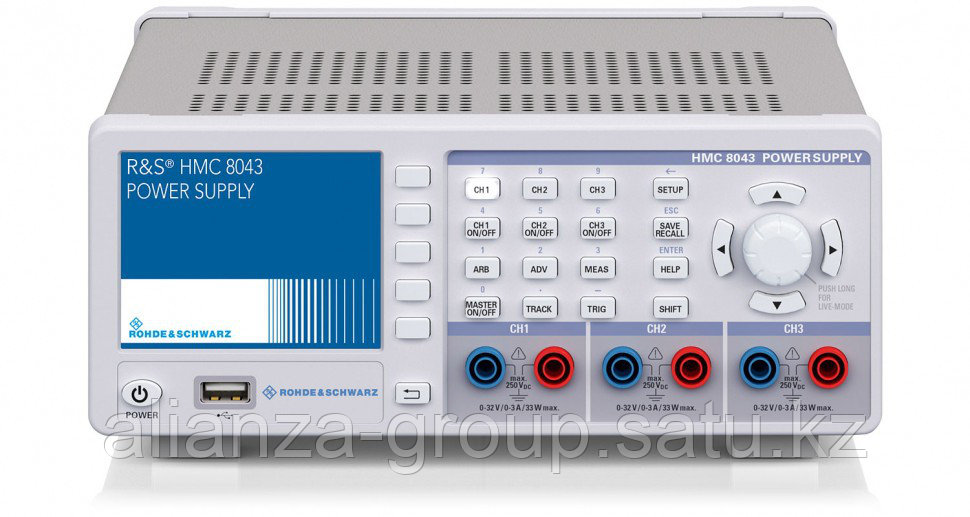 Источник питания HMC8043, 0 - 32В/3А, макс. 100В, 3 канала, IEEE-488 (GPIB)