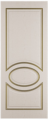 Дверь межкомнатная глухая «Неаполь» ясень патина золото - фото 2 - id-p52180554