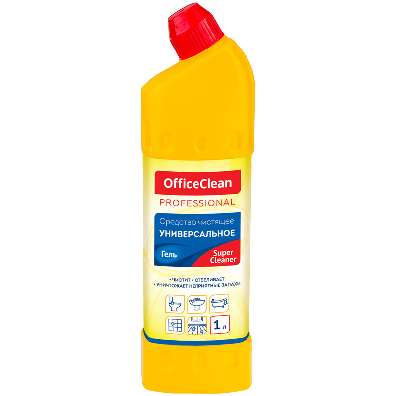 Чистящее средство универсальное OfficeClean "SuperCleaner", гель, 1л