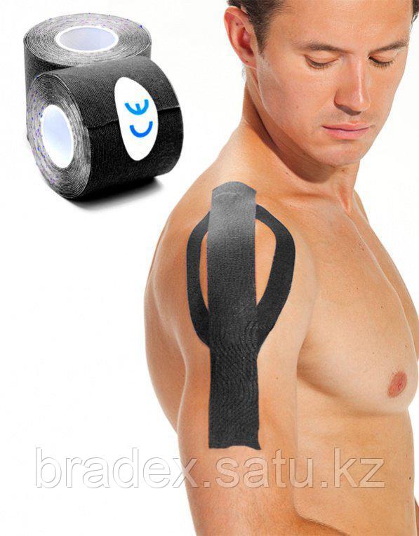 Кинезио лента 5 м*5 см, черная Physio Tape