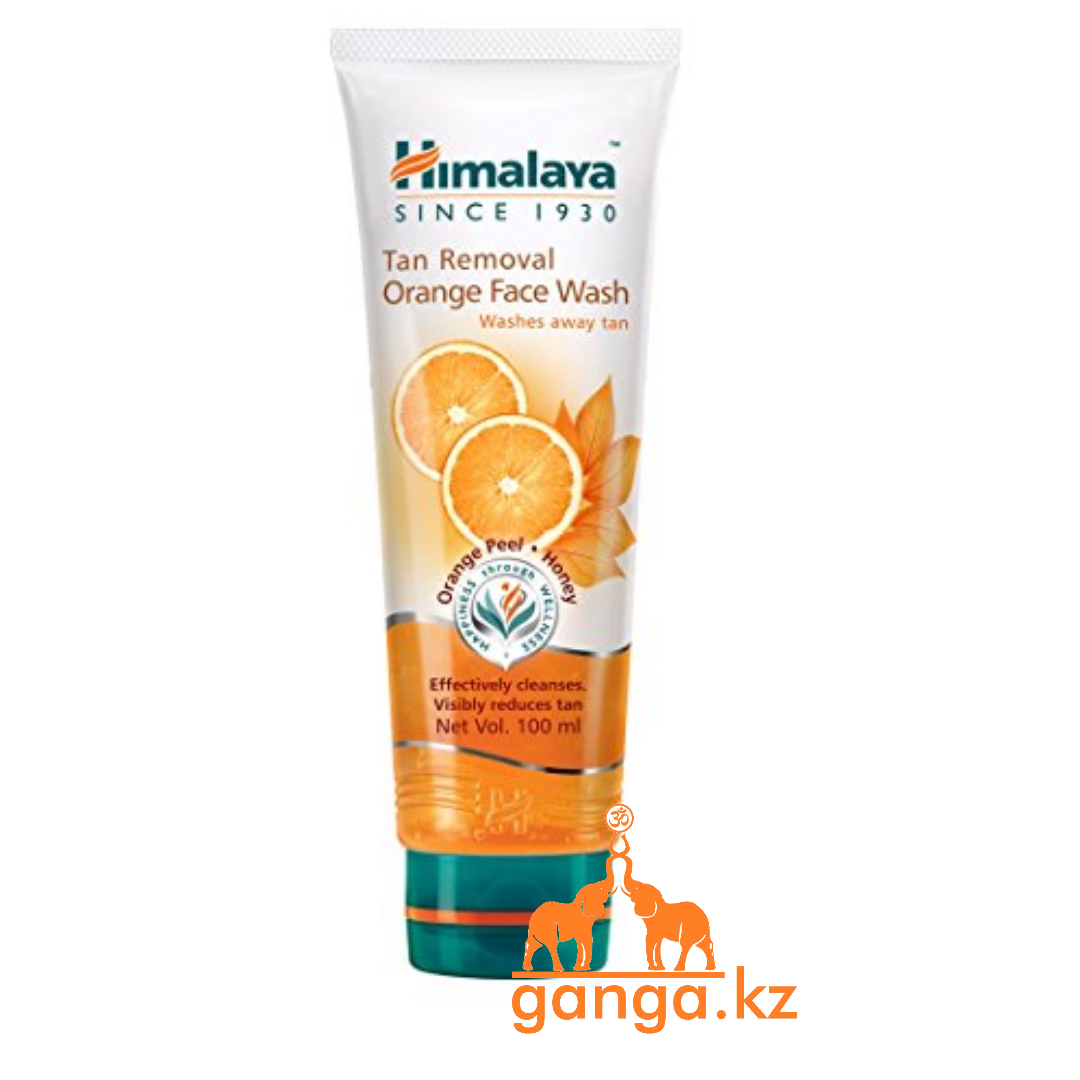 Гель для умывания лица с Апельсином (Tan Removal Orange Face Wash HIMALAYA), 100 мл.