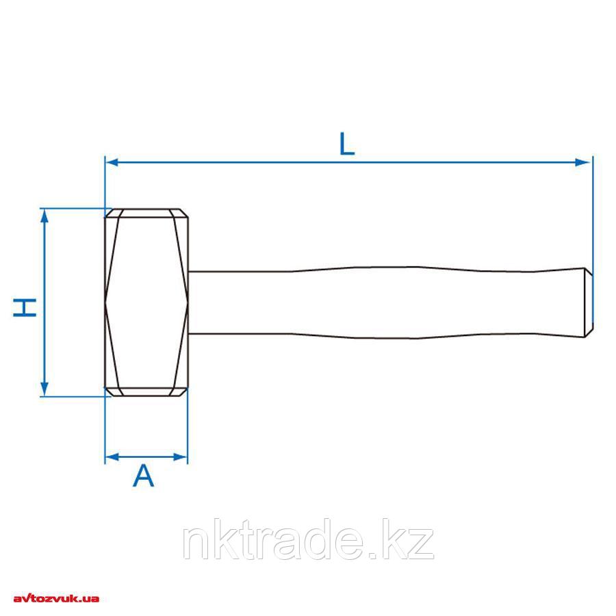 Молот 1,0 кг L=260 мм деревянная ручка - фото 2 - id-p52185201