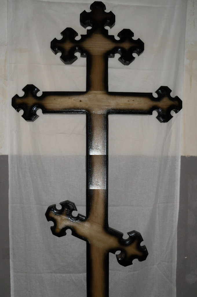 Крест православный, модель №1 (черный) - фото 1 - id-p52190557