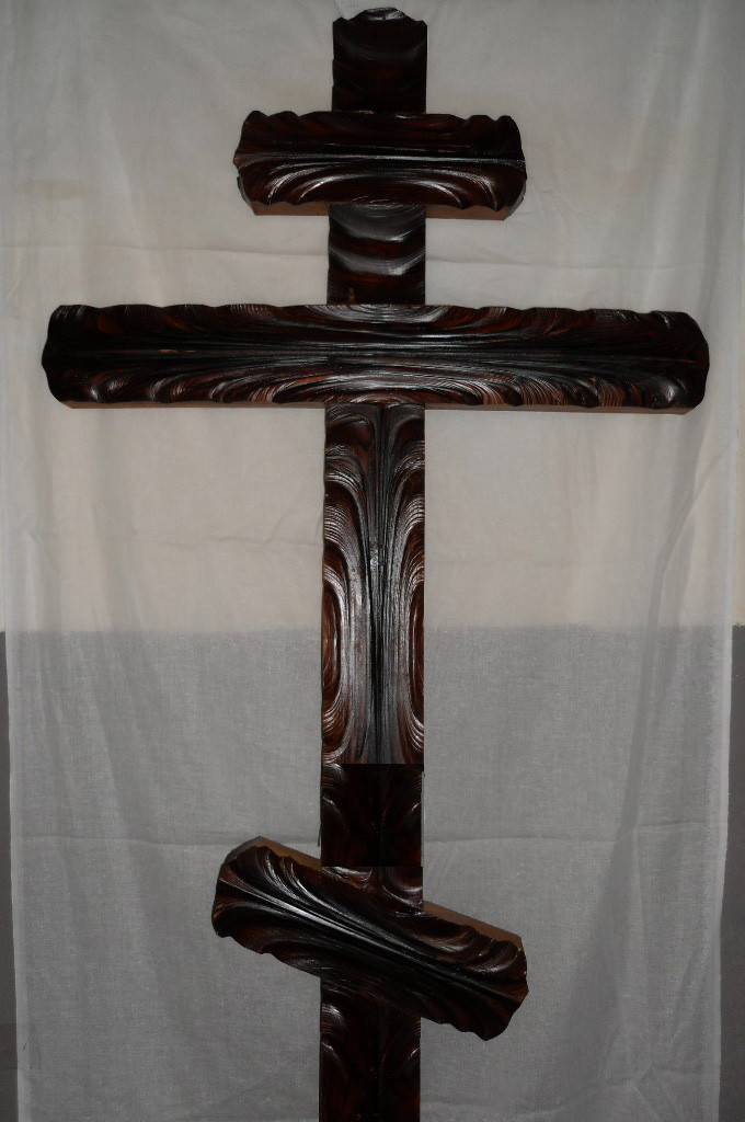 Крест православный, модель №4 (черный)