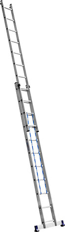Лестница СИБИН универсальная, двухсекционная, 11 ступеней, фото 2