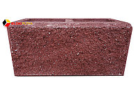 Сплитерный блок "рваный" красный 390х190х190мм