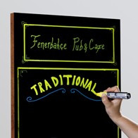 Деревянная доска с поверхностью для написания маркерами (Frameless Wooden Frame) 300х400мм - фото 3 - id-p3552005