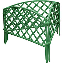 Забор декоративный форма  "Плетенка", 24 х 320 см, цвет пластика зеленый, PALISAD, 65006