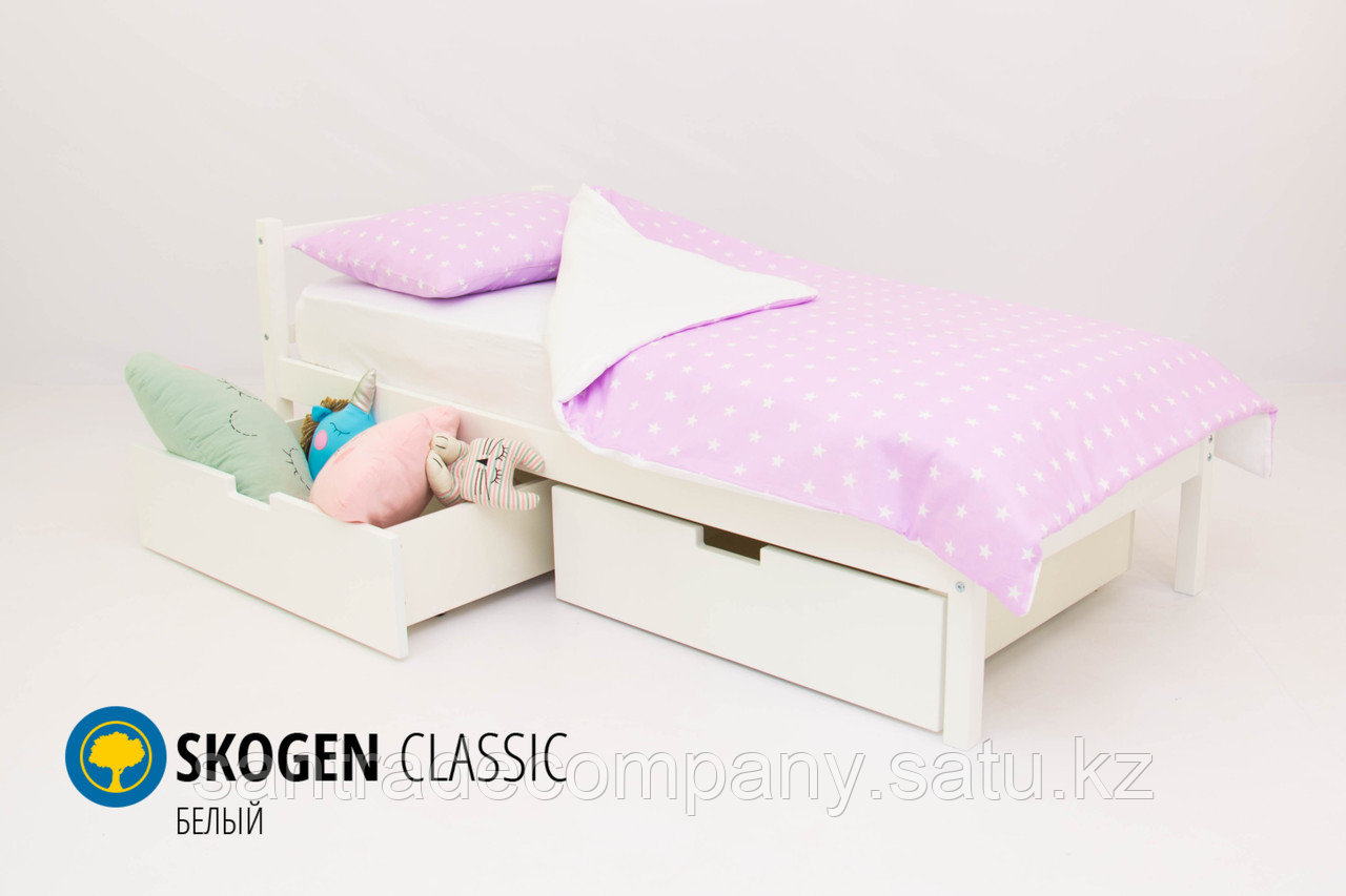 Детская кровать Бельмарко «Skogen classic белый»