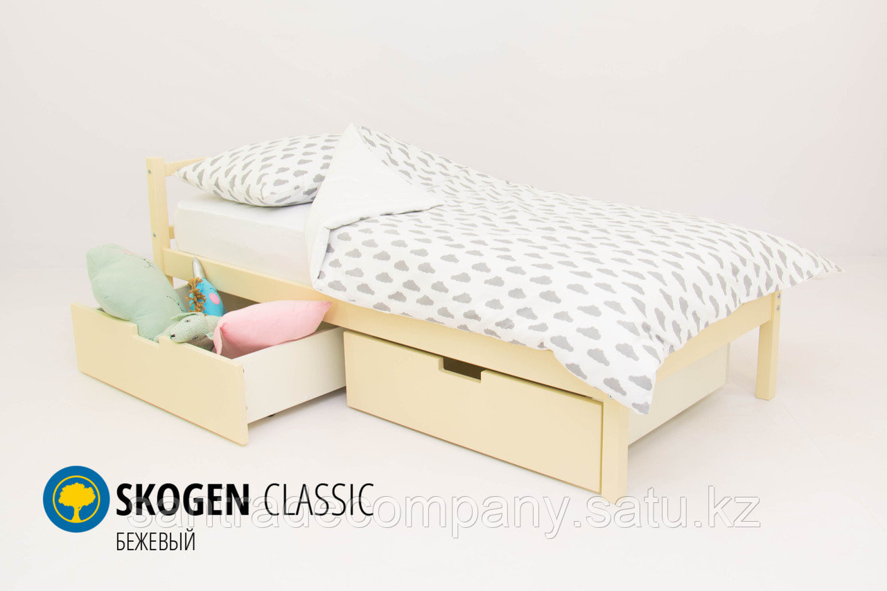 Детская кровать Бельмарко «Skogen classic бежевый»