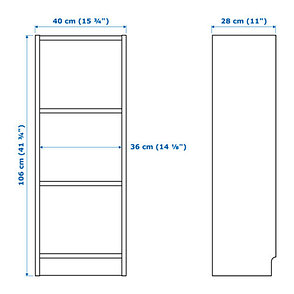 Стеллаж БИЛЛИ белый ИКЕА, IKEA, фото 2
