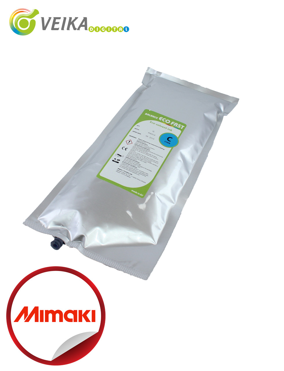 MIMAKI Balance ECO 1.2 Fast CYAN (bag 1ltr) экосольв.