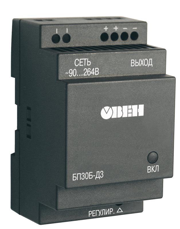 БП30Б-Д3 - Блок питания одноканальный; Мощность 30Вт.; Выходное напряжение 24 или 36В.