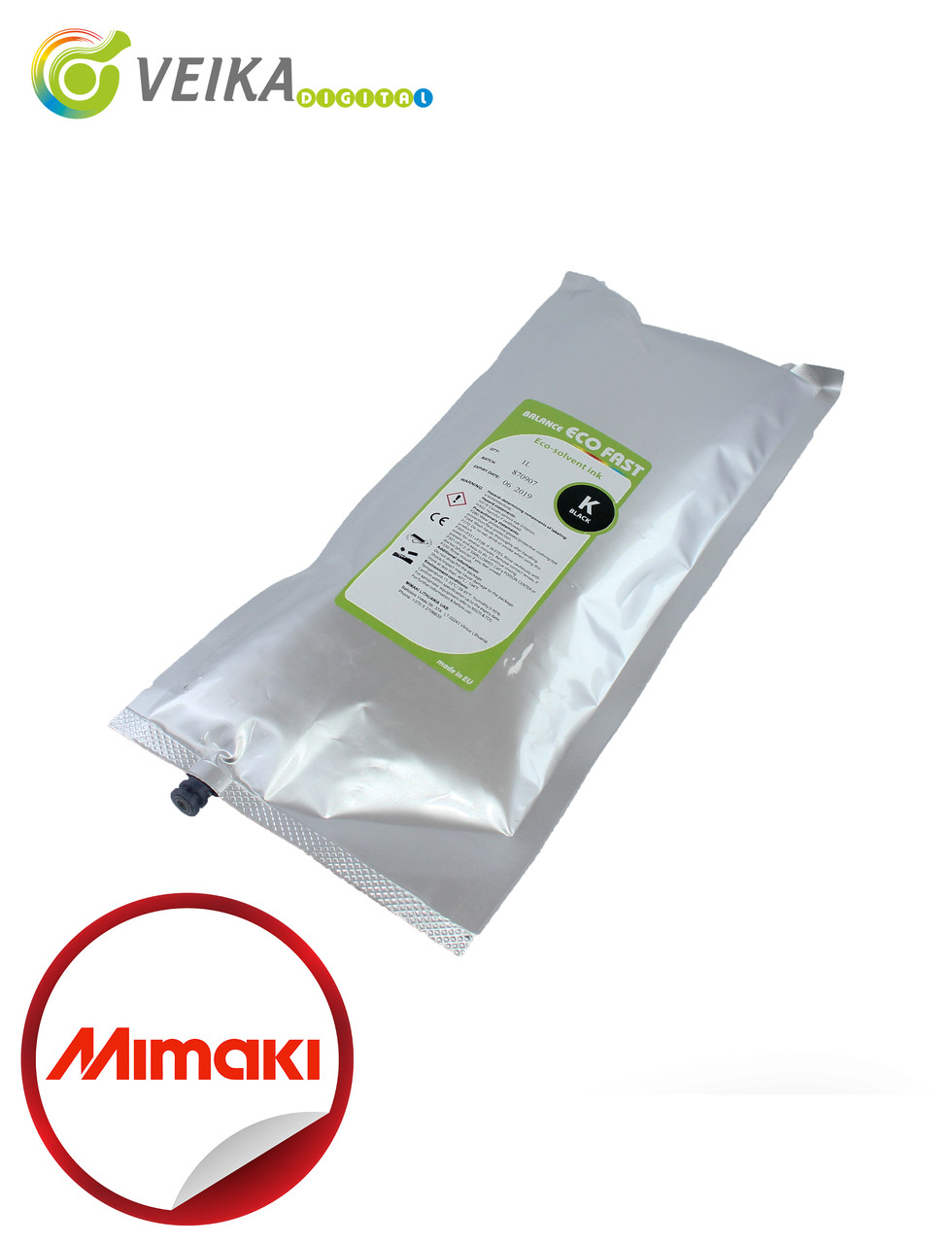 MIMAKI Balance ECO 1.2 Fast BLACK (bag/пакет 1ltr) экосольв. - фото 1 - id-p52092795