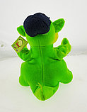 Мягкая Игрушка Дракон с кепкой танцующий музыкальный зеленый, фото 2