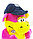 Мягкая Игрушка Дракон с кепкой танцующий музыкальный розовый, фото 2