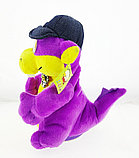 Мягкая Игрушка Дракон с кепкой танцующий музыкальный фиолетовый, фото 3