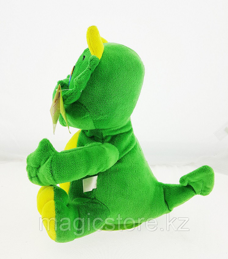 Мягкая Игрушка Дракон с рогами танцующий музыкальный зеленый - фото 4 - id-p51629255