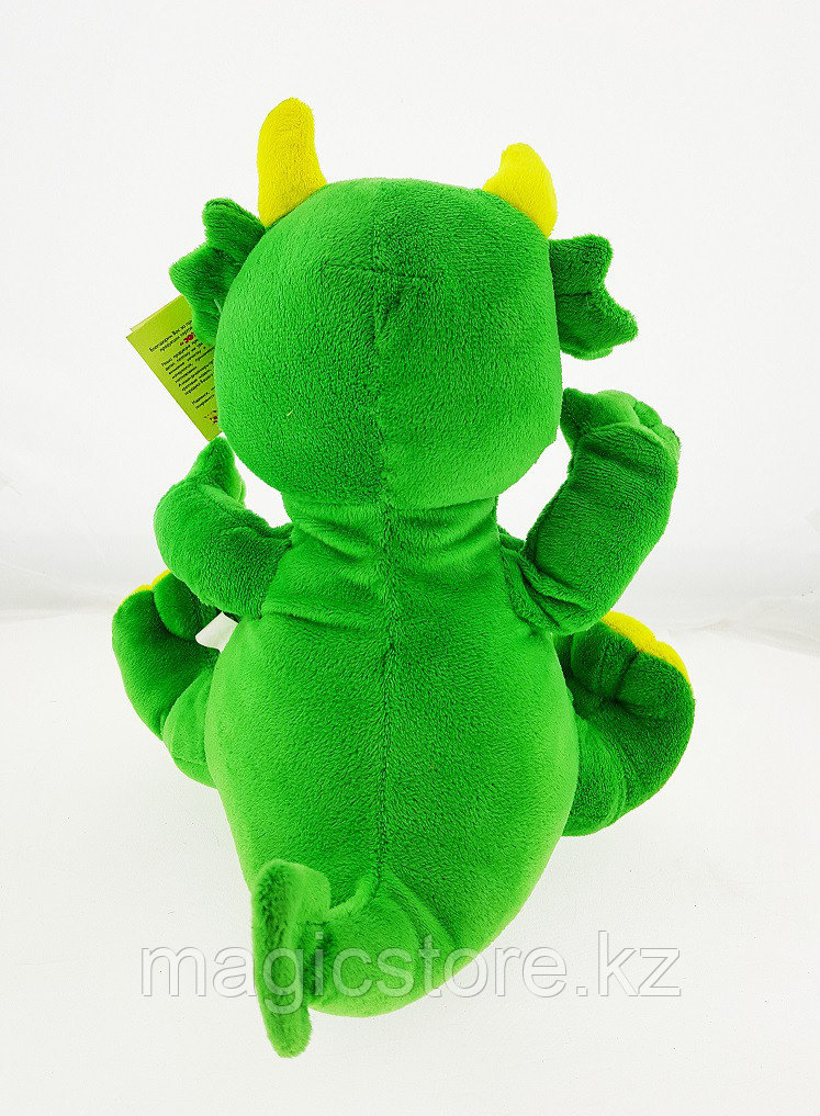 Мягкая Игрушка Дракон с рогами танцующий музыкальный зеленый - фото 3 - id-p51629255