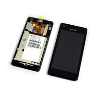 Дисплей Sony Xperia M C2005 , с сенсором, цвет черный