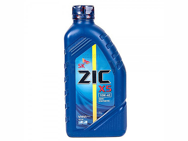 Моторное полусинтетическое масло ZIC X5 10w40 1л