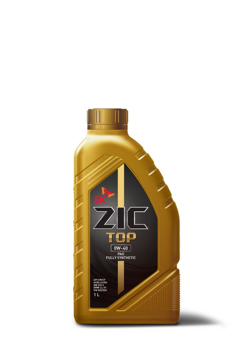 Синтетическое моторное масло  ZIC TOP 0w40 1л