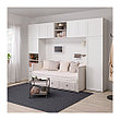 Кровать кушетка ХЕМНЭС с 3 ящиками белый ИКЕА, IKEA, фото 3
