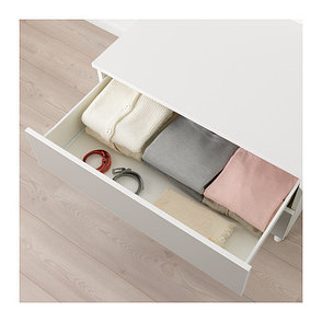 Комод с 2 ящиками ОПХУС белый, Скатваль светло-серый ИКЕА, IKEA , фото 2