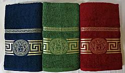 Махровое полотенце для лица "Versace" 50*90 см. Расцветки в ассортименте