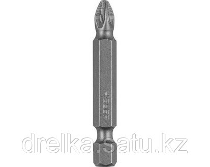 Биты ЗУБР для шуруповерта, кованые, хромомолибденовая сталь, тип хвостовика E 1/4, 50 мм, 2 шт. 