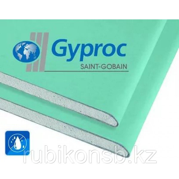 Гипсокартон ГКЛВ GYPROC 2500х1200х12,5мм