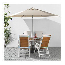 Зонт от солнца КУГГЁ / ЛИНДЭЙА бежевый диаметр 300 см IKEA, ИКЕА, фото 2