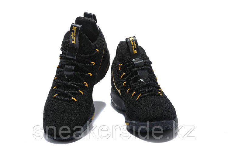 Баскетбольные кроссовки Nikе LeBron XV (15) Low "Black/Gold" (40-46) - фото 3 - id-p52394734