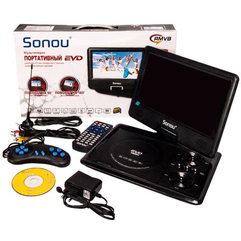 Портативный DVD-плеер Sonou 10,8 дюймов на аккумуляторной батарее - фото 3 - id-p4760394
