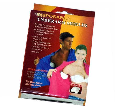 Вкладыши для защиты одежды от пота Disposable Underarm Shields [12 шт.] - фото 1 - id-p13940520