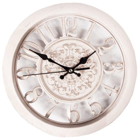 Часы настенные с прозрачным циферблатом, диаметр 27.5 см (Бежевый) - фото 1 - id-p38715562