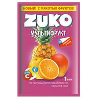 Ерітілетін сусын Zuko Мультифрукт 25 гр (қаптамаға 12 дана)